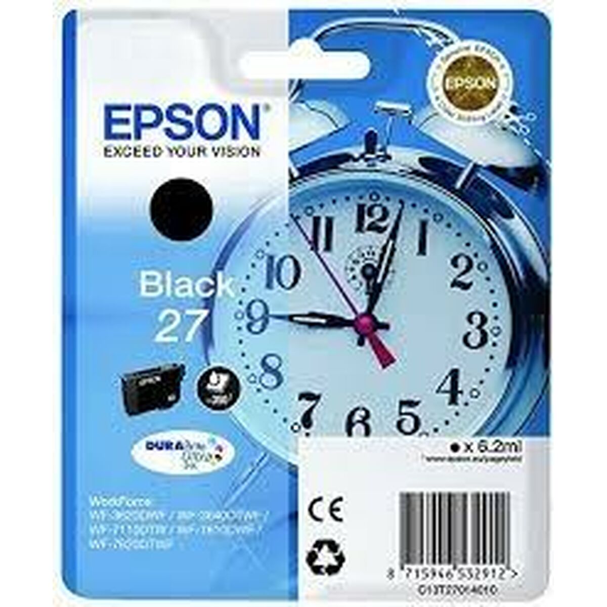 Original blækpatron Epson 27 Sort